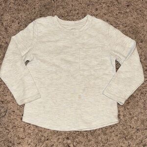 Kids Cream Long Sleeve Shirt - Size 4T